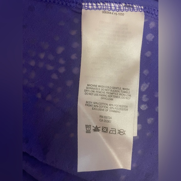 Columbia Women’s Purple Lilac Athletic Shirt - Picture 3 of 5